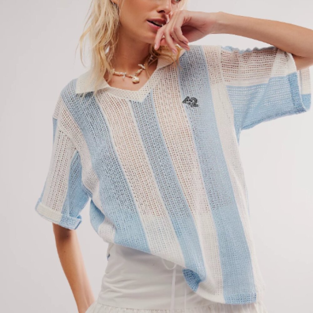FORTYTWO Argentina Stripe Jersey x Free People